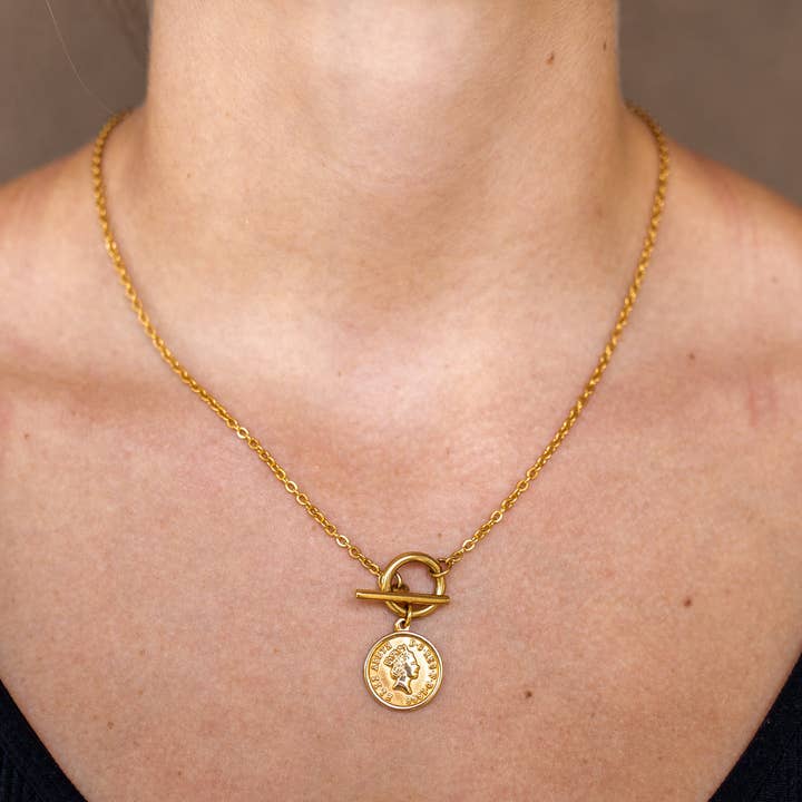 Gold Ziggy Necklace for wholesale on Faire