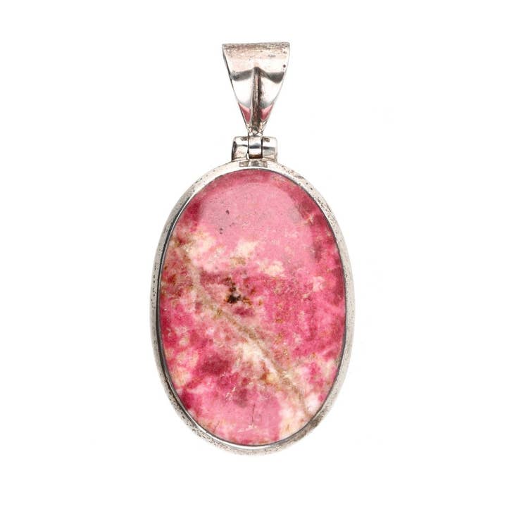 Random Thulite Pendant in 925 Sterling Silver for wholesale by Vives de la Cortada S.L