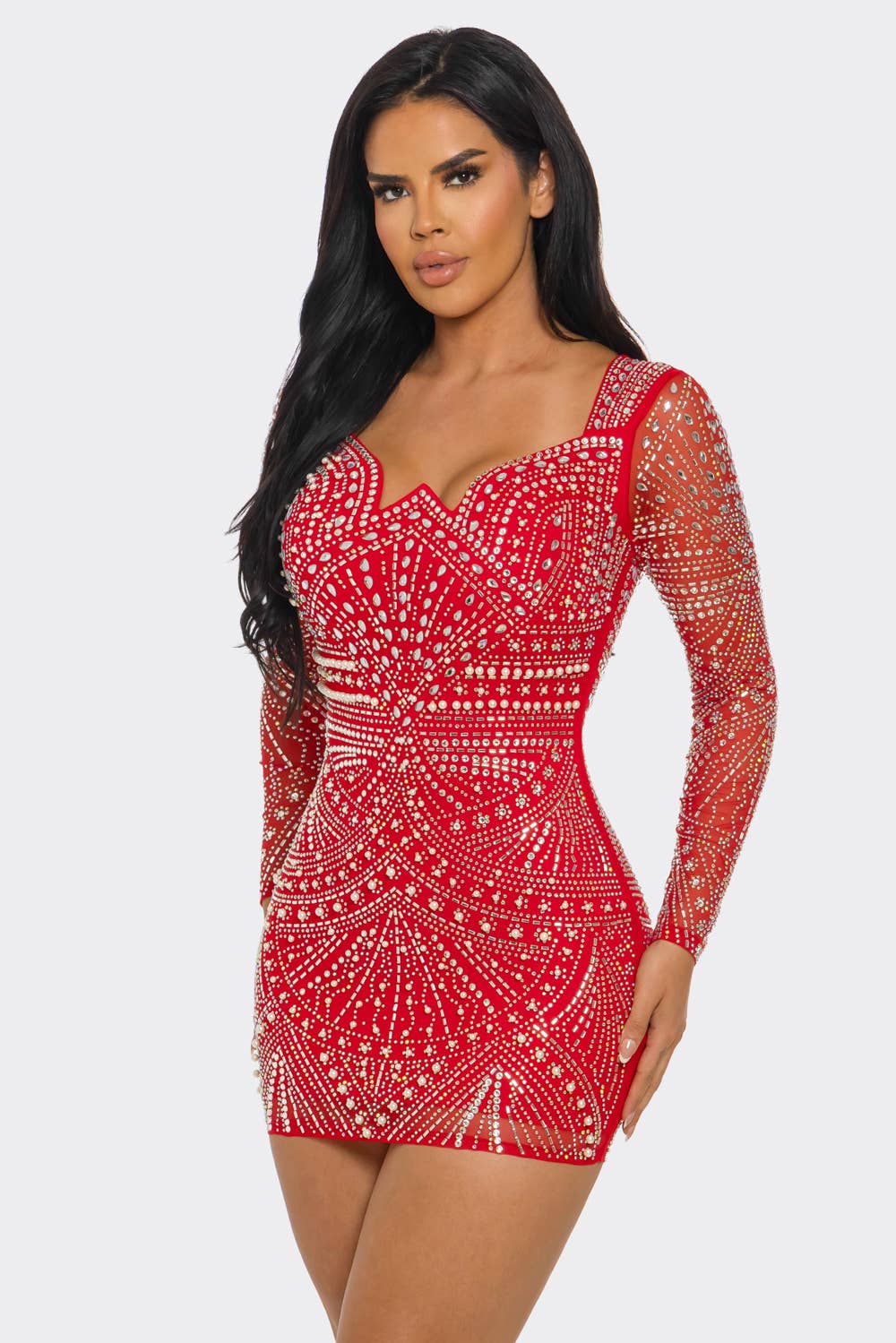 BANJUL - Wholesale Dress - Women's - BCCDS72256 & WIDE-STRAP RHINESTONE MINI DRESS9
