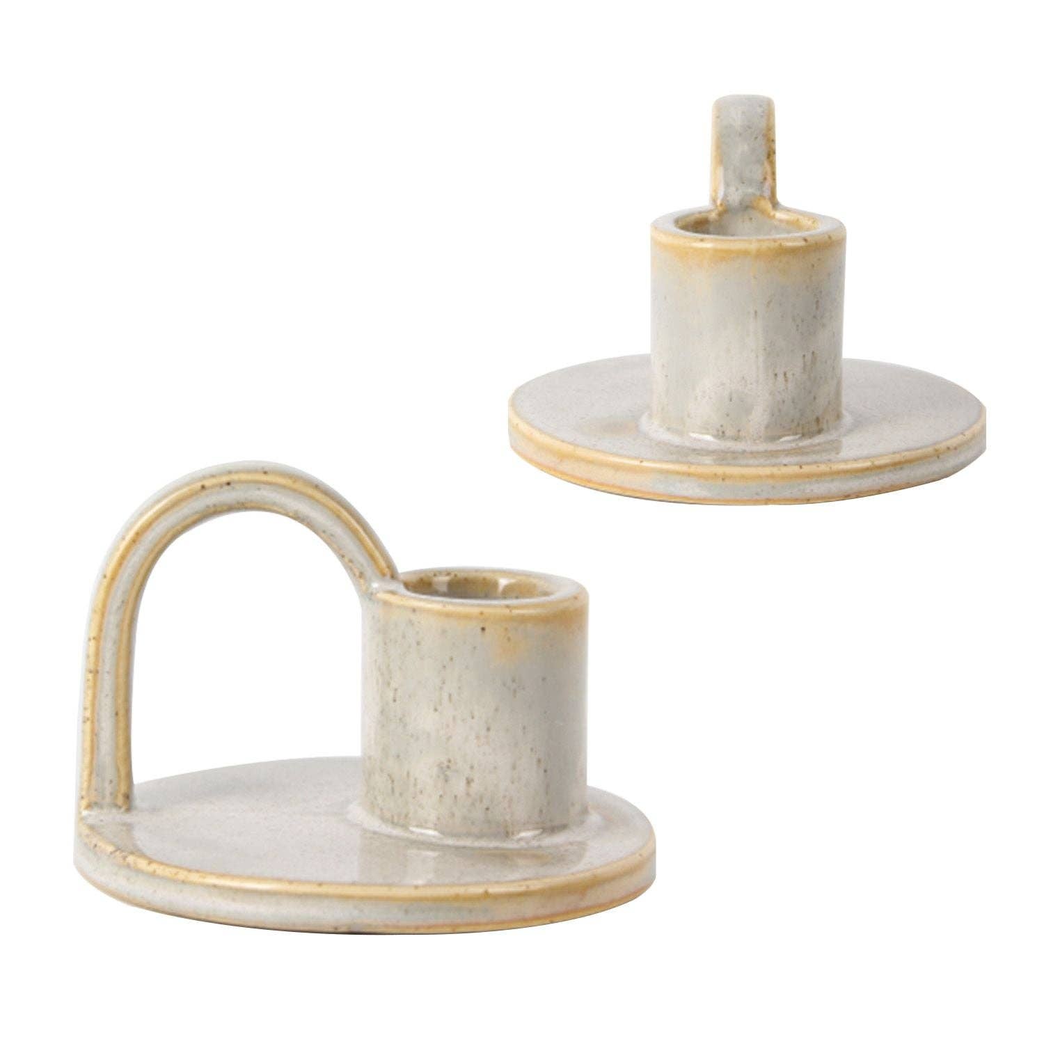 Aria Home – wholesale Candle holder – Set of Two Elise Short Taper Candlesticks-Rustic-Earthy-Boho-Chic-14