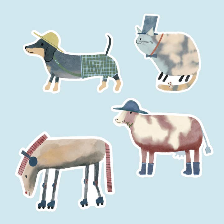 Klistermärkeset - Små djur 2 för wholesale av Raccontin