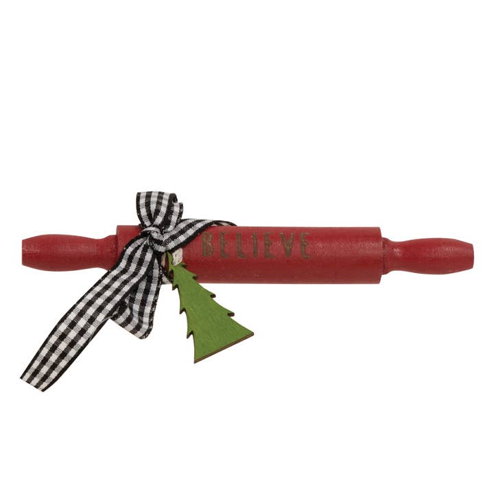 Believe Wooden Rolling Pin for wholesale by The Hearthside Collection