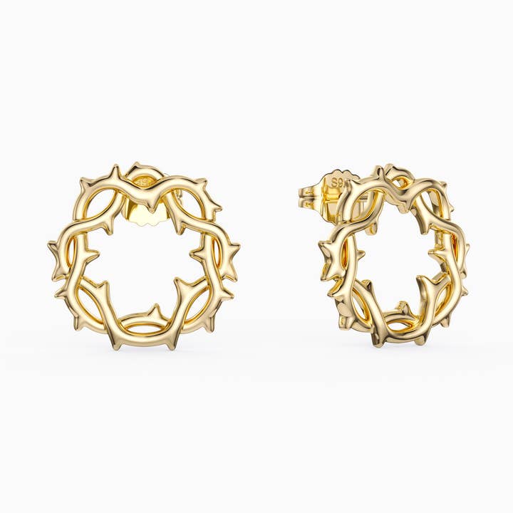 Crown of Thorns Earrings for wholesale by Vanimy Jewelry
