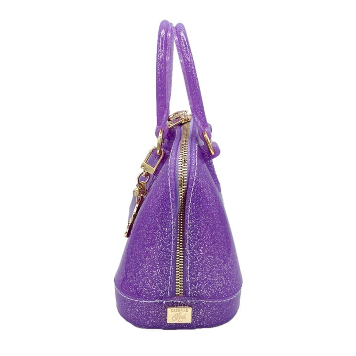 Carrying Kind - Wholesale Crossbody Bag - Kids - Cate Purple Sparkle: Charming Addition4