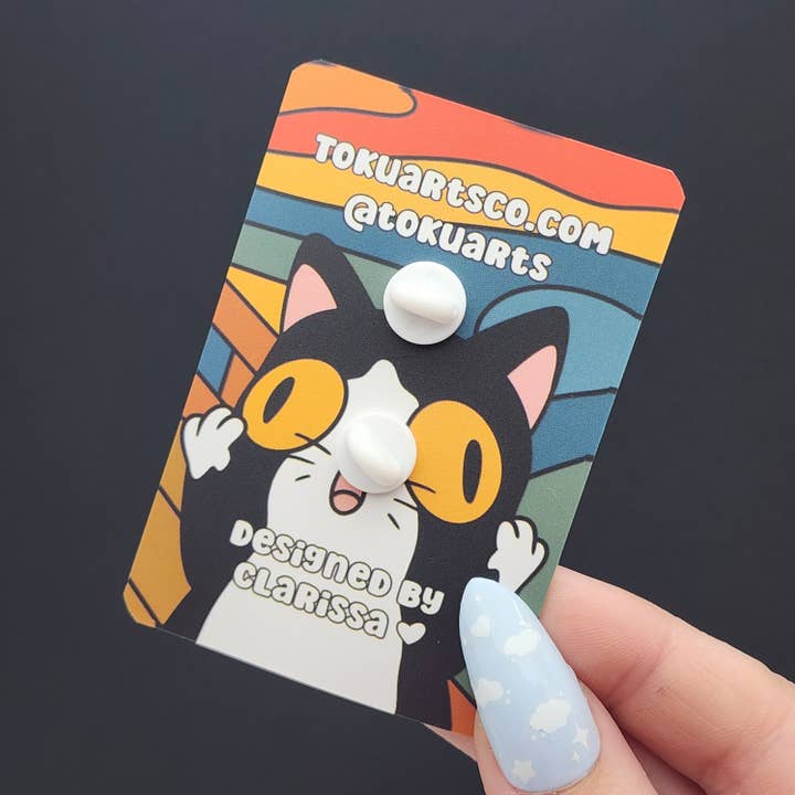 Toku Arts - Wholesale Lapel Pin/Button - The Meow Enamel Pin2