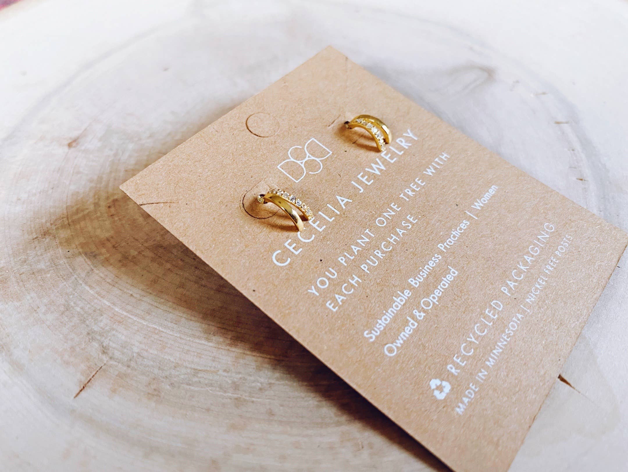 Cecelia Designs Jewelry - Wholesale Huggie Earrings - Gold Plated Lightweight Huggie Earrings 5