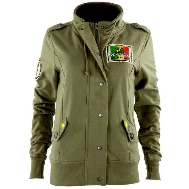 Bob Marley - Military Women's Juniors Jacket for wholesale by Official Store