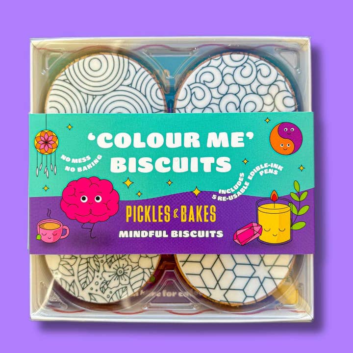 Biscoitos Mindful 'Colour Me' por atacado de Pickles & Bakes