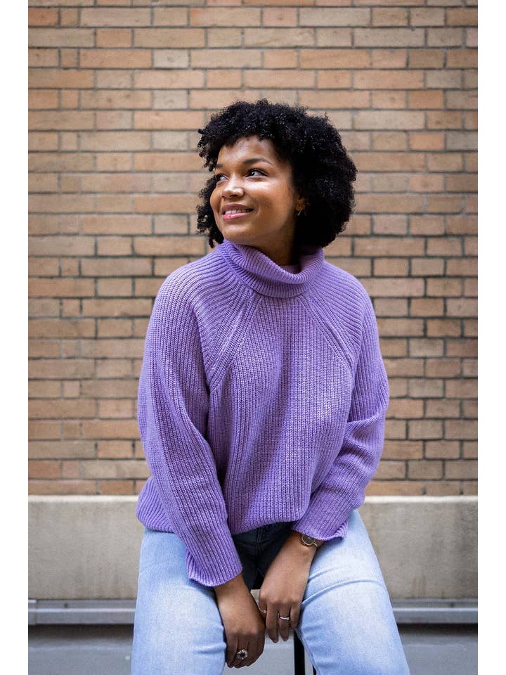 You&Milk - Vendita all'ingrosso Maglione tricot - Donna - Maglia da allattamento Sweet Mama (Lilla, Rosa)