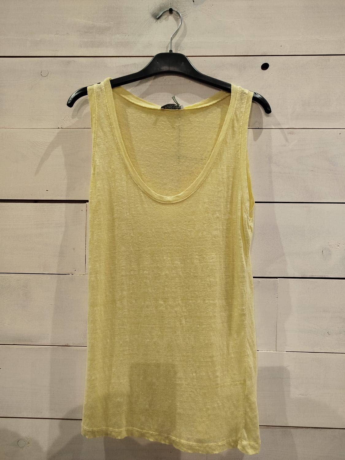 Linos y Textiles – Großhandel T-Shirt – Damen – REF 3981 Basic Stretch Leinen-Top 100 %6