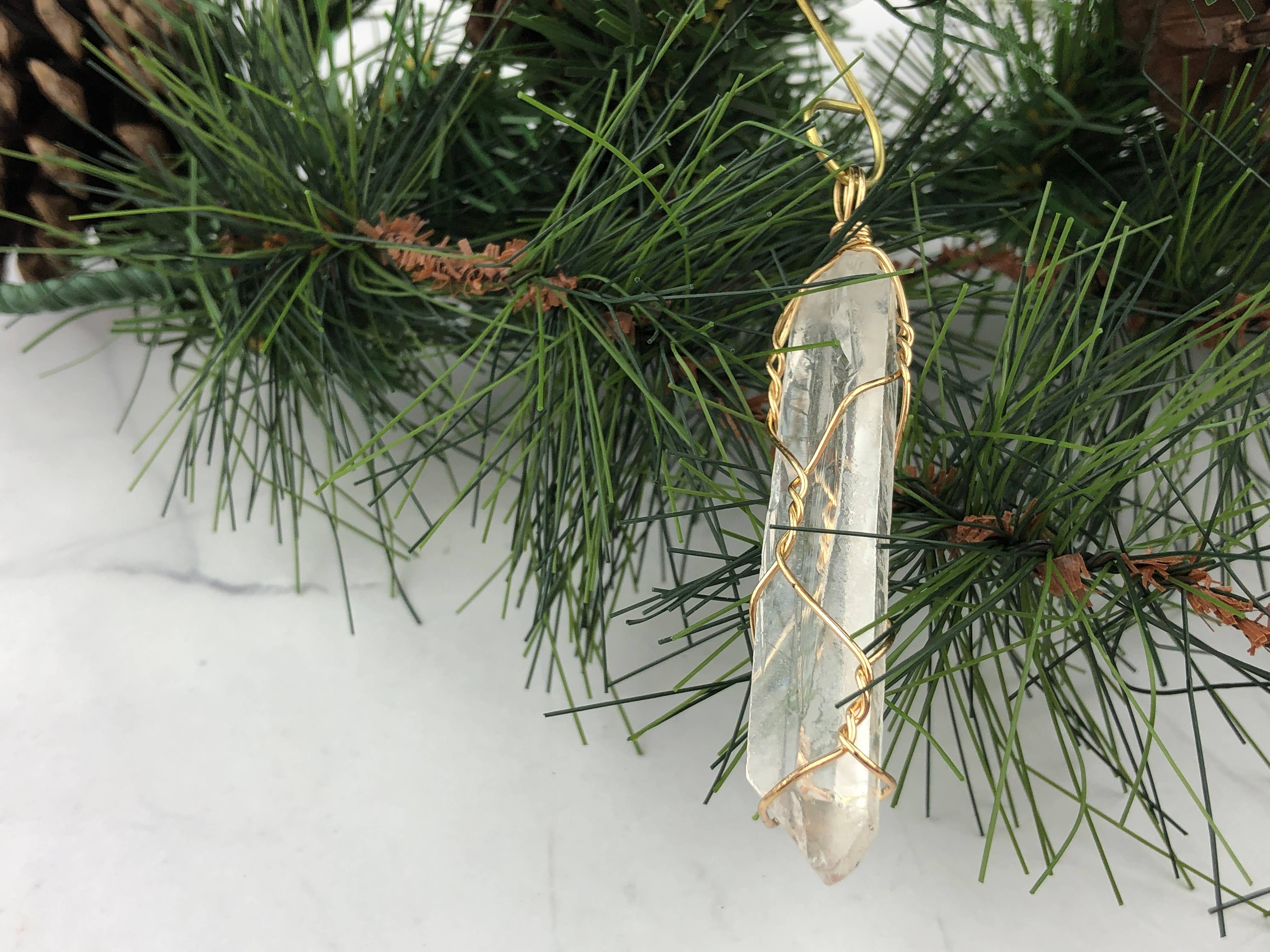 WonderLight Jewelry – Conjunto de ornamentos por atacado – Conjunto de Ornamento de Cristal 1pcs/4pcs - Quartzo Transparente/Clarity4