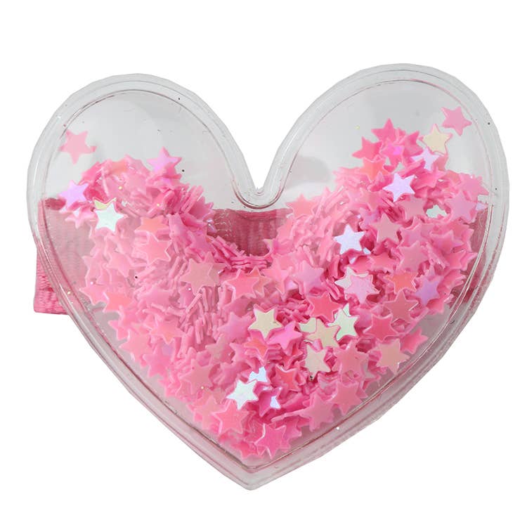 Sparkle Sisters by Couture Clips – wholesale Hair clip – Child – Confetti Heart Hair Clips8