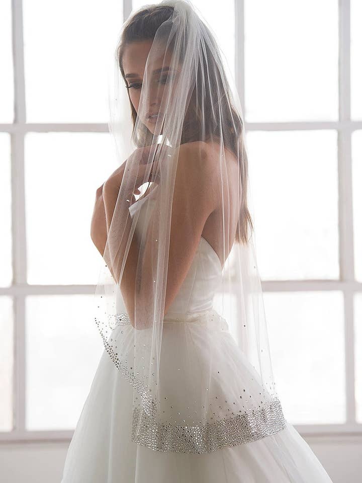 Velo de Punta de Cristal Pesado Ambrosia para venta al por mayor de Ariel Taub