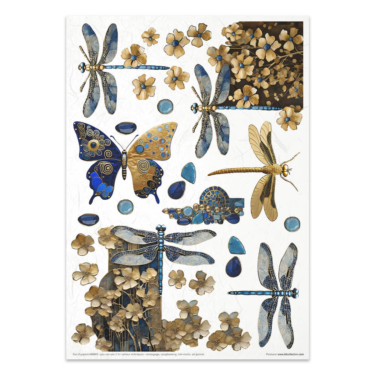 ITD Collection – material para artesanato por atacado – Kit Criativo MS043 - Inspirado em Klimt2