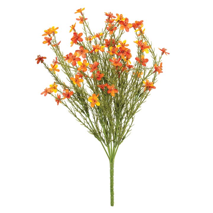 Saybrook Lane - Wholesale Artificial Flowers - Bittersweet Star Flower Bush, 15.5"H