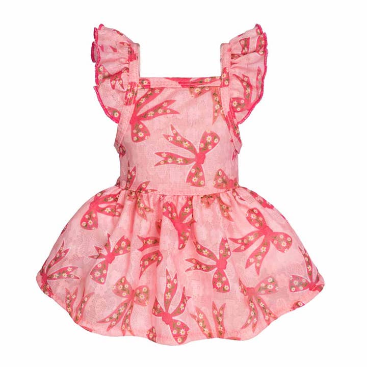 Robe pour chien à manches à volants et nœud papillon pour la vente par Fitwarm