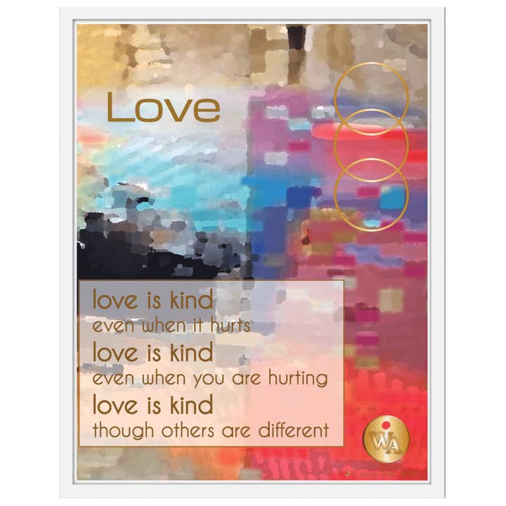 Imprimé Aquarelle Love pour la vente par He Speaks Today