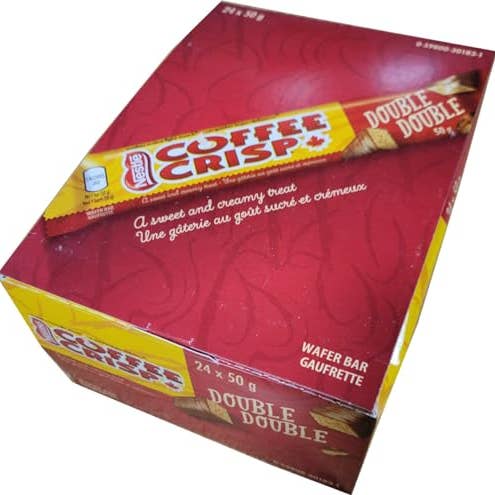 Echo Sales America - Wholesale Chocolate Bar - Nestle Coffee Crisp Double Double Chocolate Bars, 50g/1.8 oz., Case 24ct