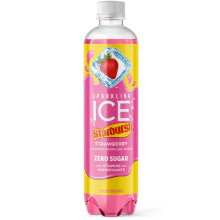 iSweet.ca - Wholesale Sparkling Water - Sparkling Ice Starburst Strawberry Zero Sugar 502 ml