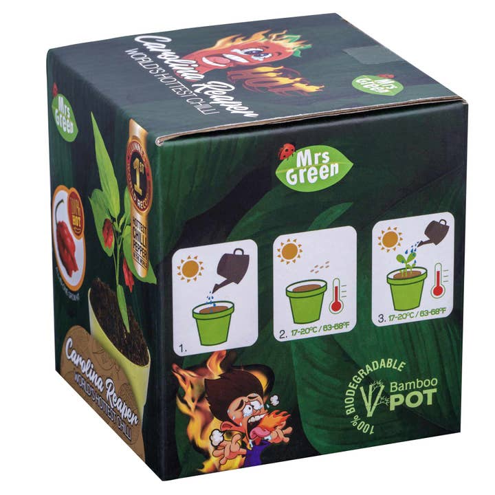Heebie Jeebies - Wholesale Plant Seeds - Carolina Reaper Plant Growing Kit