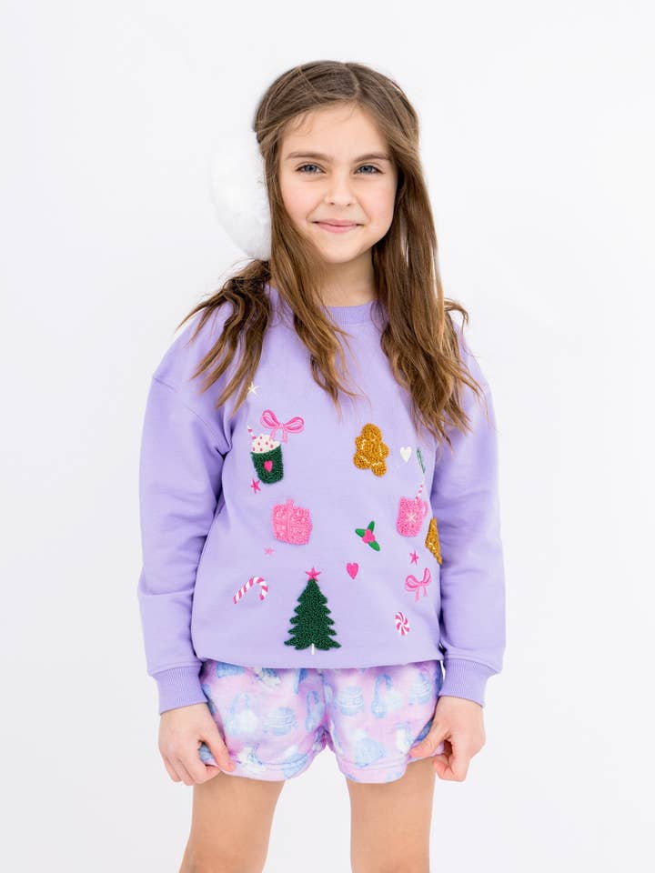 Christmas Motif Sweatshirt for wholesale by Limeapple