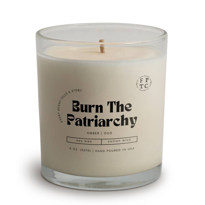Four Points Trading Co - Wholesale Travel Candles - Burn The Patriarchy