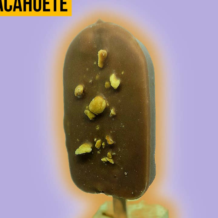Banana Square - Wholesale Ice Cream/Sorbet - Peanut Glazed Stick - Organic and Vegan0