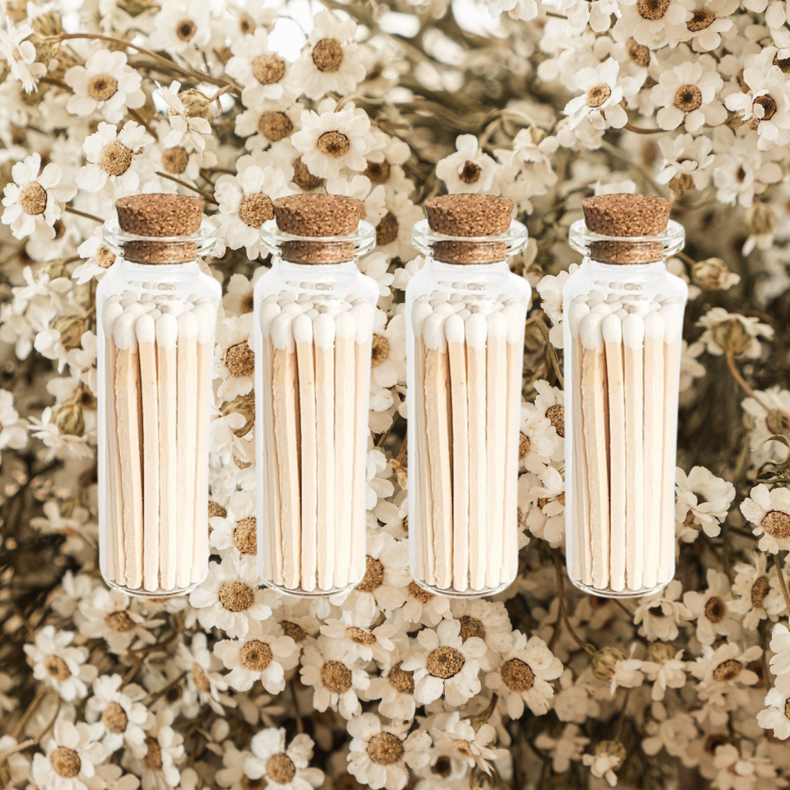 Orglamix - Venta al por mayor Cerillas - Cerillas aromáticas en frasco de cristal estilo boticario para aromaterapia2