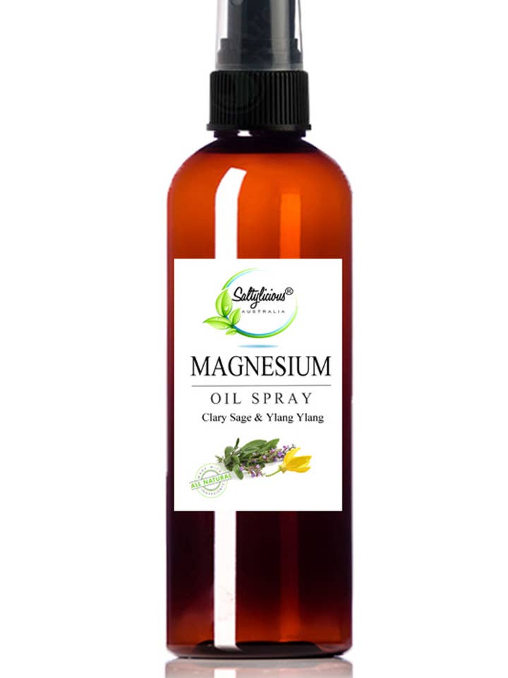 Clary Sage & Ylang Ylang Magnesium Oil Spray for wholesale by Naturally Pure Aromas