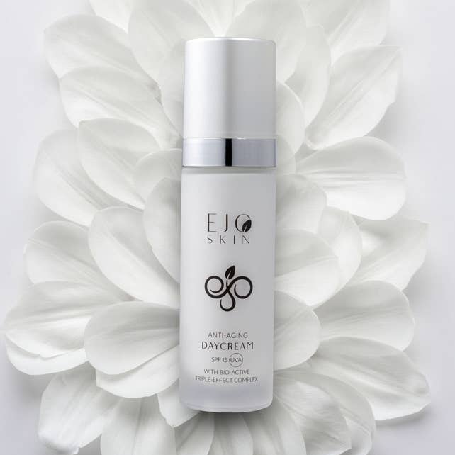 EJO SKIN ANTI-AGING DAYCREAM LSF 15 - Vegane Gesichtscreme für den Großhandel von EJOCosmetics Switzerland AG