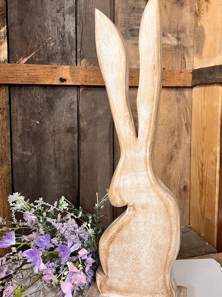 Gracie Holz-Hase 16x6 Zoll für den Großhandel von Wholesale Home Decor