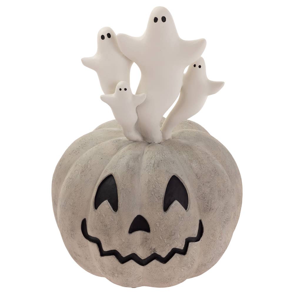Boston International - Wholesale Decorative Tabletop Object - 7" Dia. Ghosts & Jack-O-Lantern Halloween Décor0