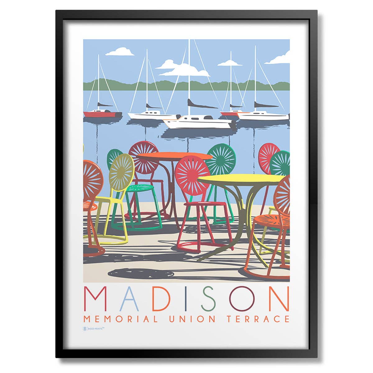 Bozz Prints - Wholesale Art Print - Madison Memorial Union Terrace Print0
