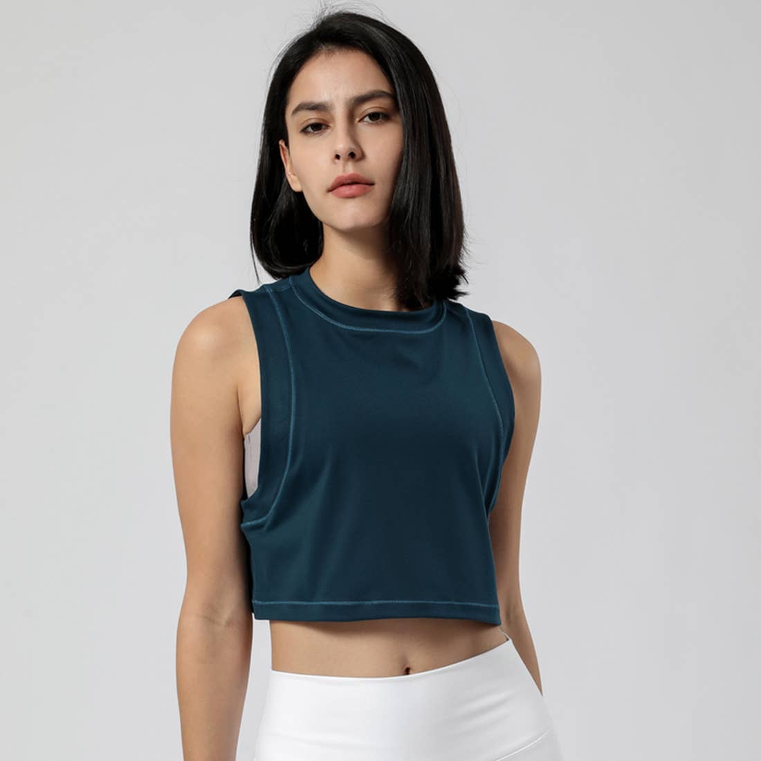 Sodalemon - Wholesale Athletic Top - Women's - Women Fitness Yoga Loose Elastic Sport Tank Top3