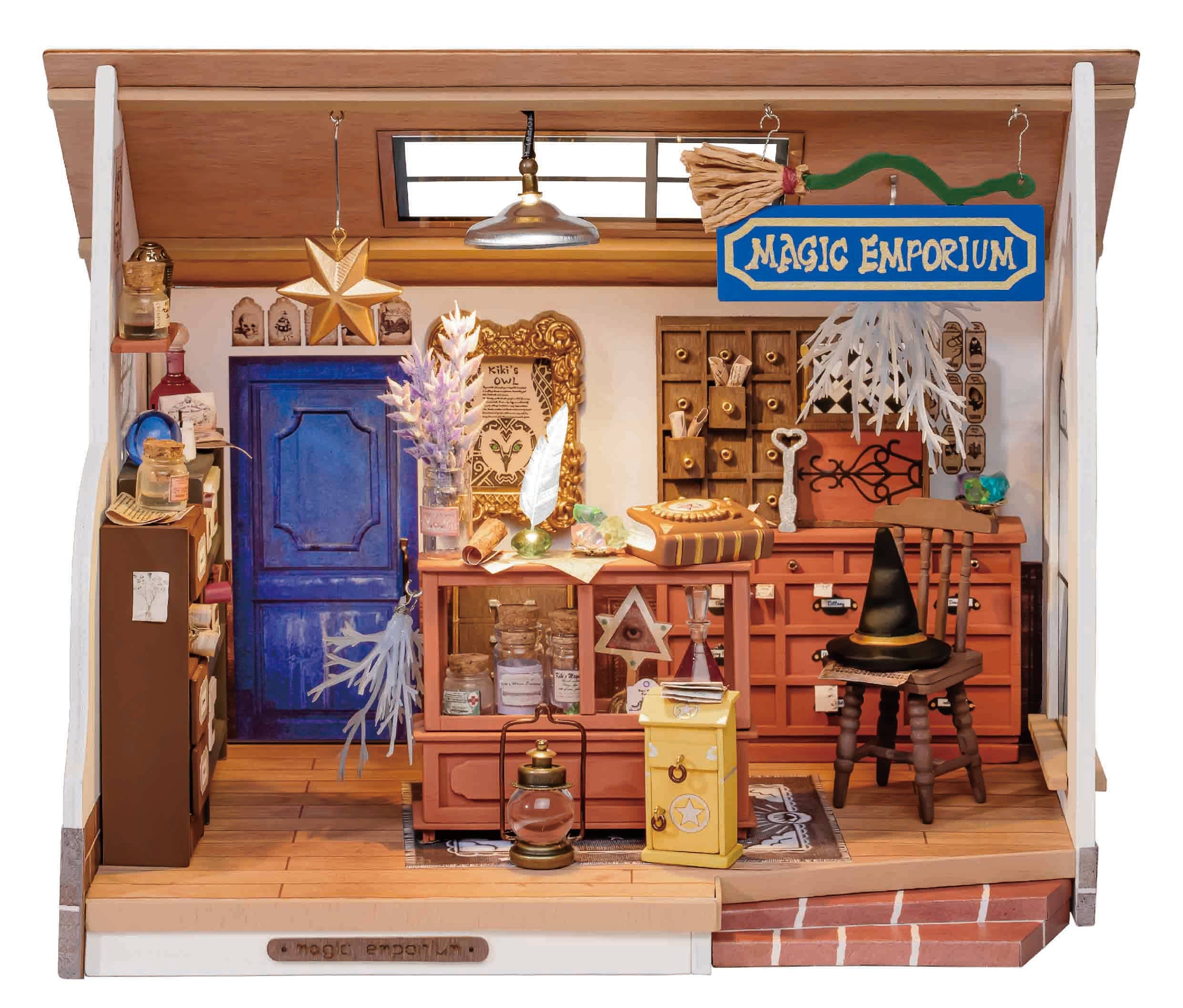Hands Craft - Wholesale DIY Craft Kit - DIY Miniature House Kit: Kiki's Magic Emporium1