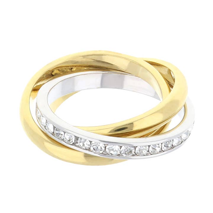 Glamour Pave Rolling Ring for wholesale by Lauren G Adams