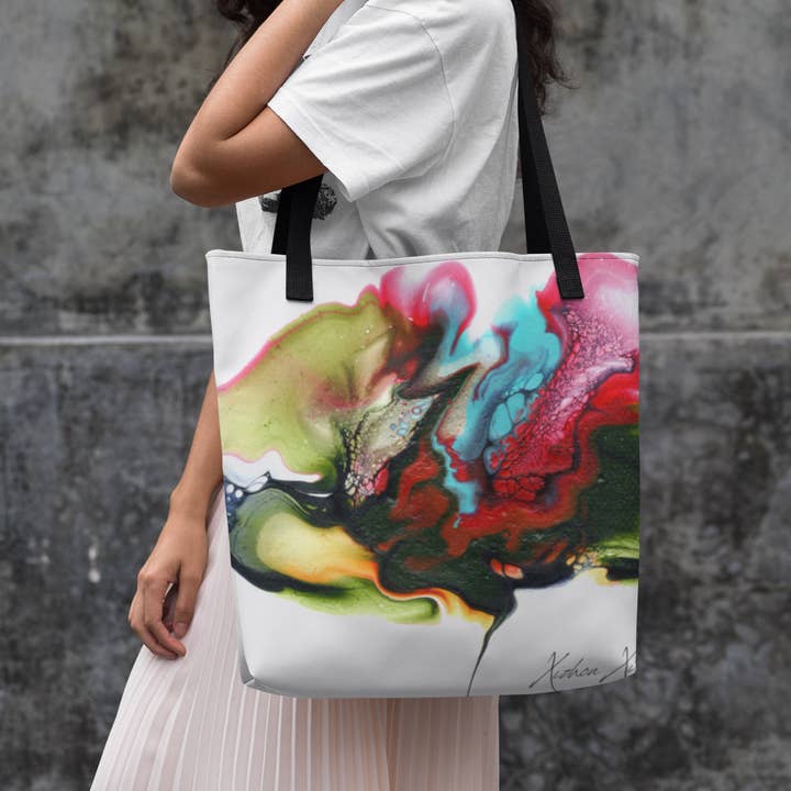 Floral Style Canvas Bag Carryall Tote For All Occasions for wholesale by Art by Xizhou Xie