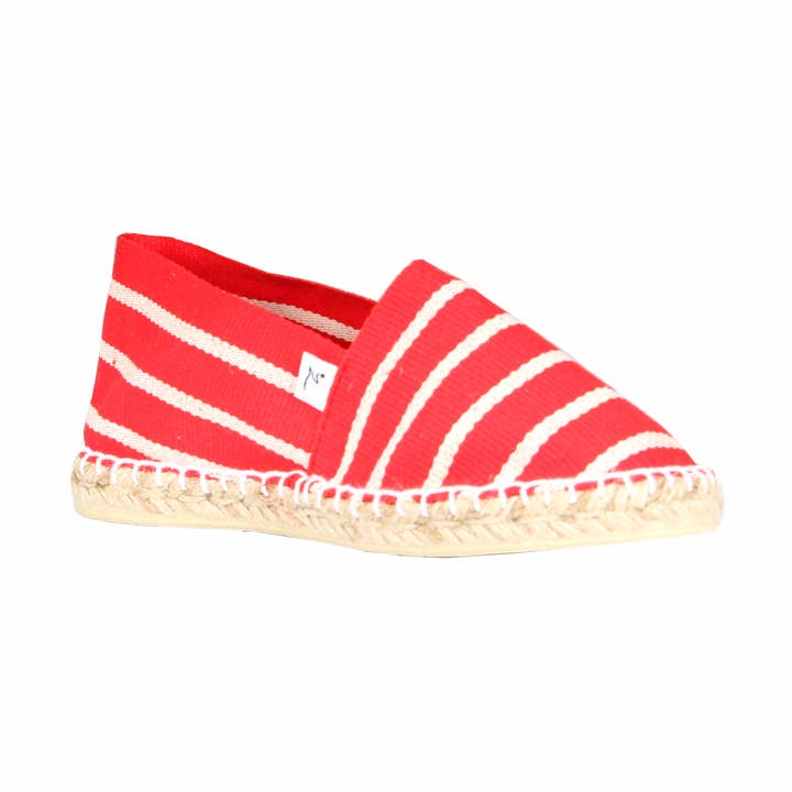 Alpercatas vermelhas e brancas Merga por atacado de Zétoiles Dessine-moi une espadrille