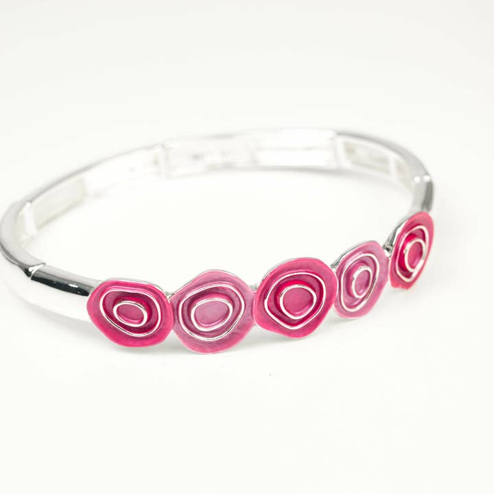Bracelet in pink for wholesale by Accessoires by KHB