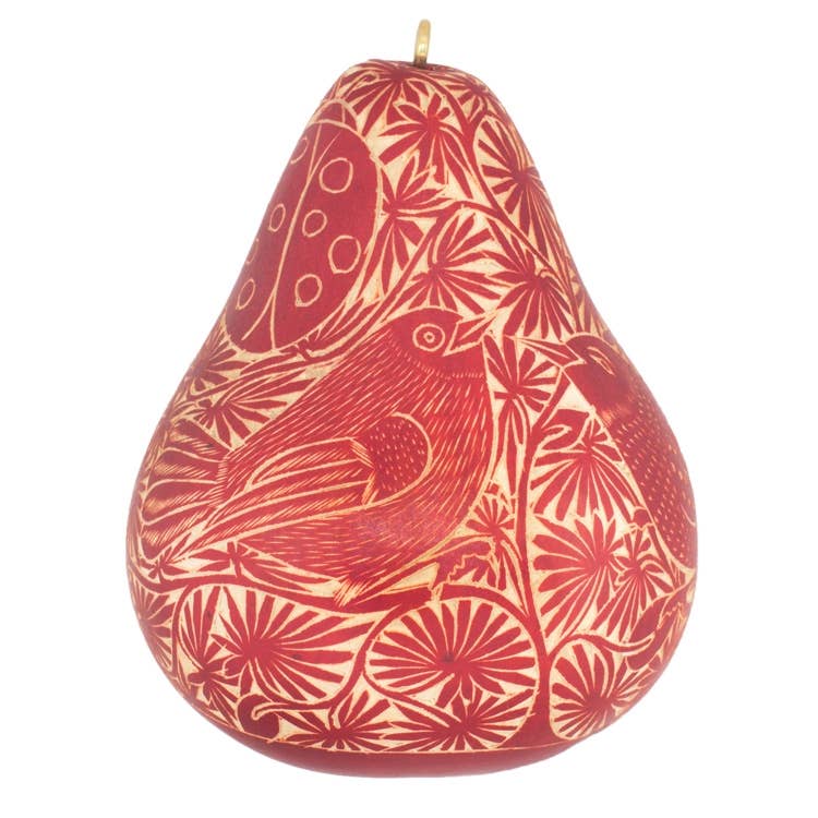 Lucuma Designs - Wholesale Ornament - Tropical Birds - Gourd Ornament - Fine Gift2