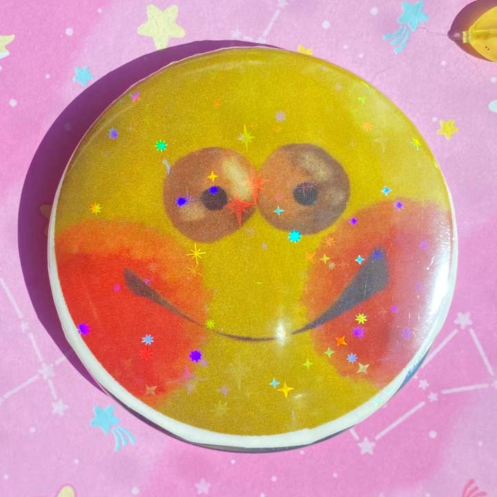 Time to Smile Button for wholesale by Zippyidk