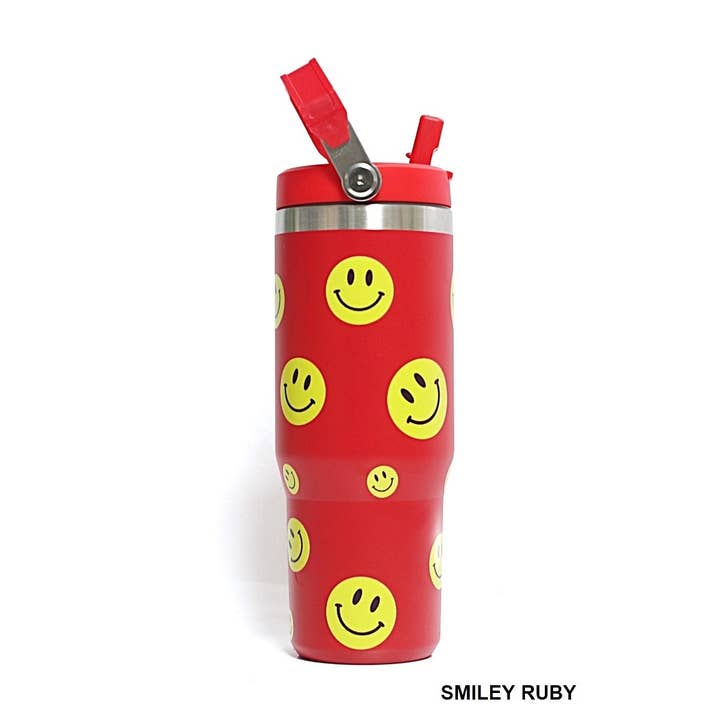 42POPS – Großhandel Thermotasse/-becher – 42POPS 30oz Edelstahlbecher mit Trinkhalm und Klappgriff42