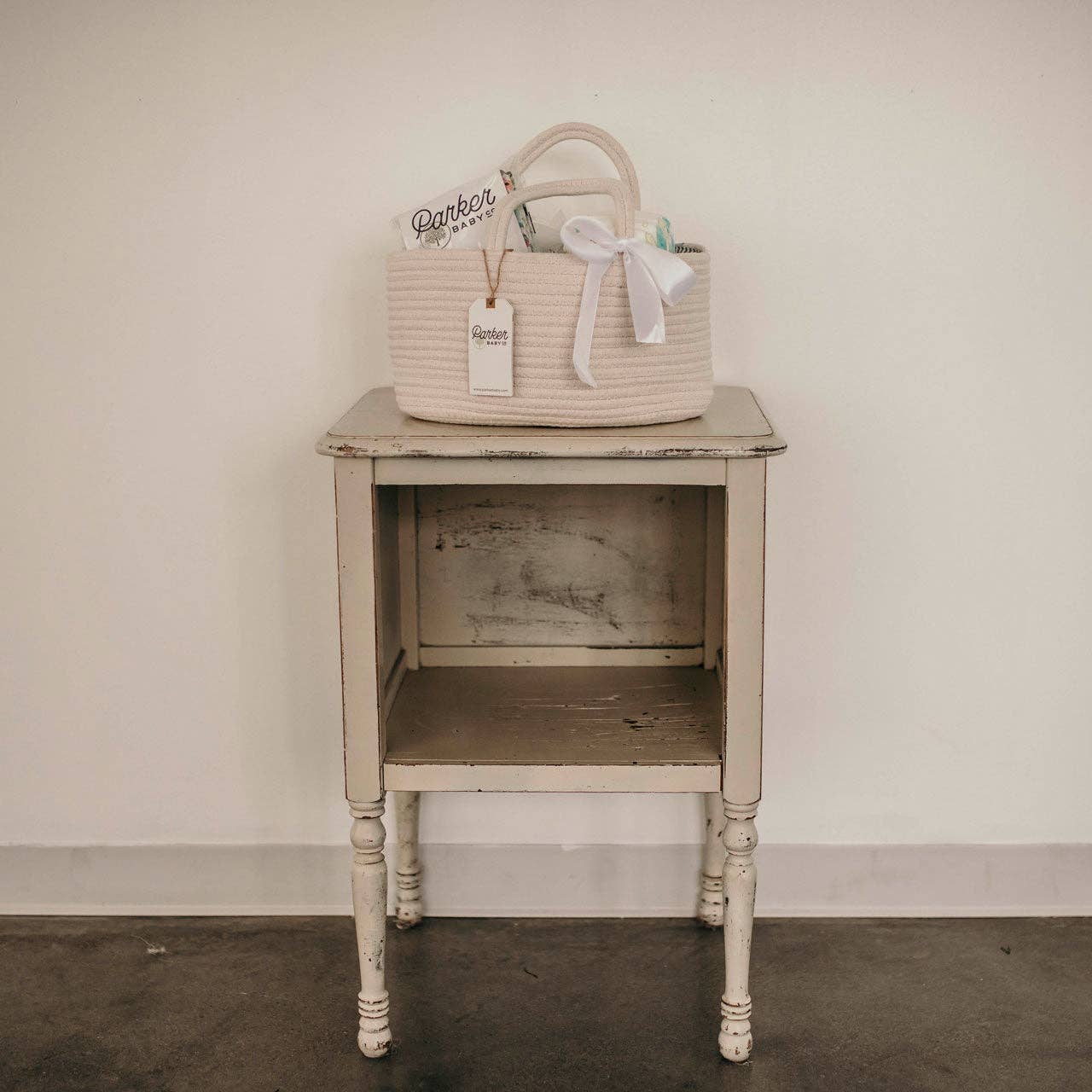 Parker Baby Co. - Wholesale Nappy caddy – Baby - Rope Diaper Caddy3