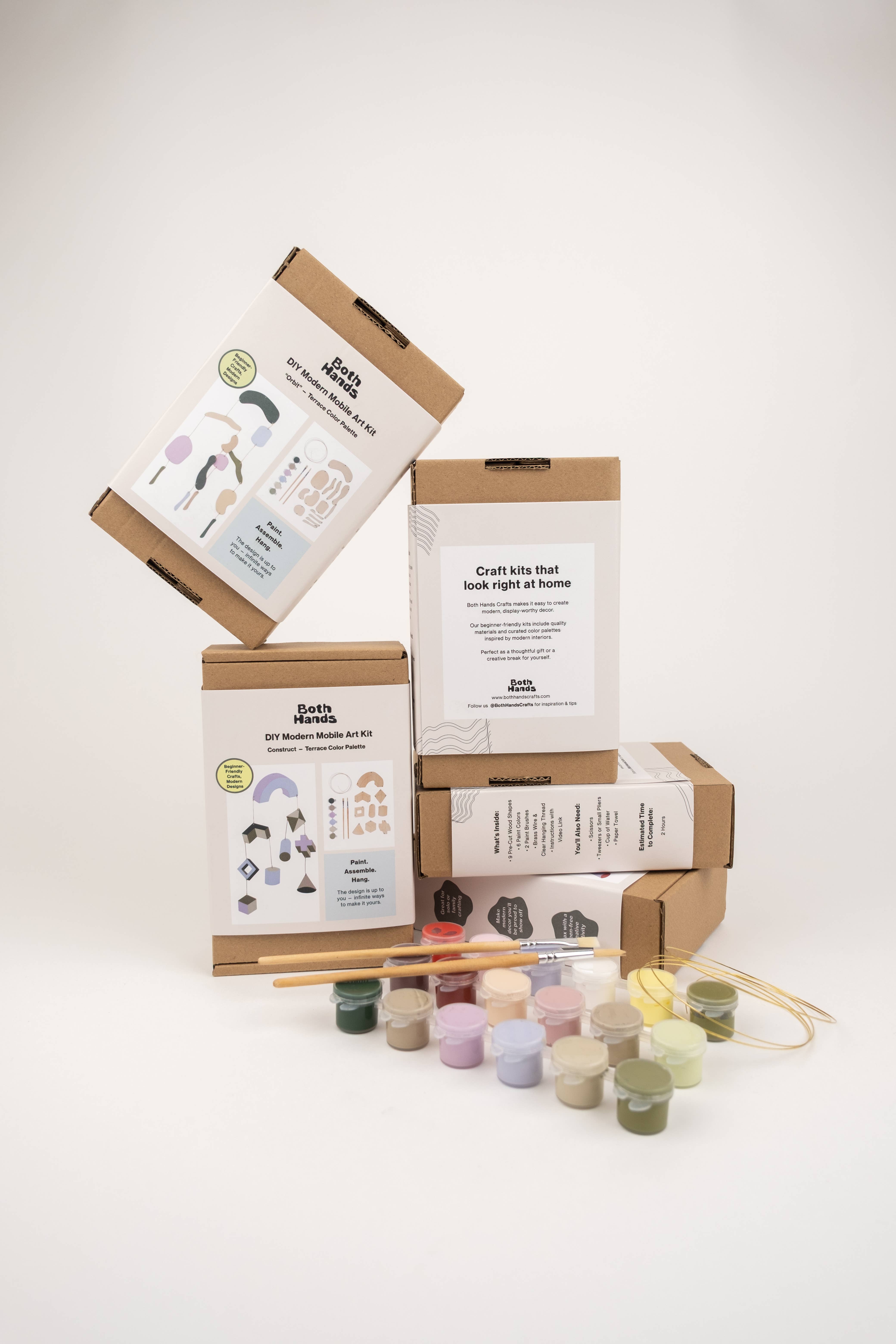 Both Hands Crafts - Wholesale DIY Craft Kit - "Orbit" Mobile Kit – DIY Sculptural Mobile Craft Kit3