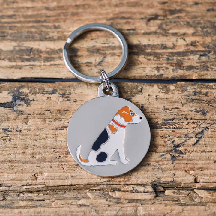Sweet William Designs - Venta al por mayor Chapa de identificación - Perros - Etiqueta de identificación de perro con nombre de raza - Jack Russell