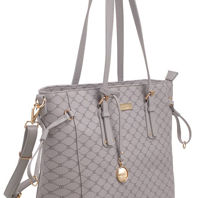Bessie London - Wholesale Shoulder Bag - Women's - MONOGRAM 2 IN 1 SHOULDER BAG6