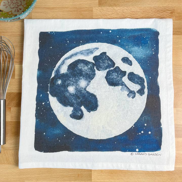 Moon Flour Sack Tea Towel for wholesale by Chavah's Garden – Chavah's Garden