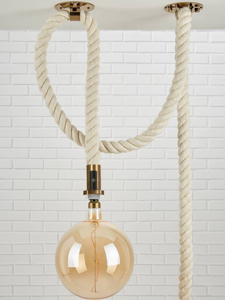 Dume Rope Pendant Mavisten Brass for wholesale by Mavisten Edition