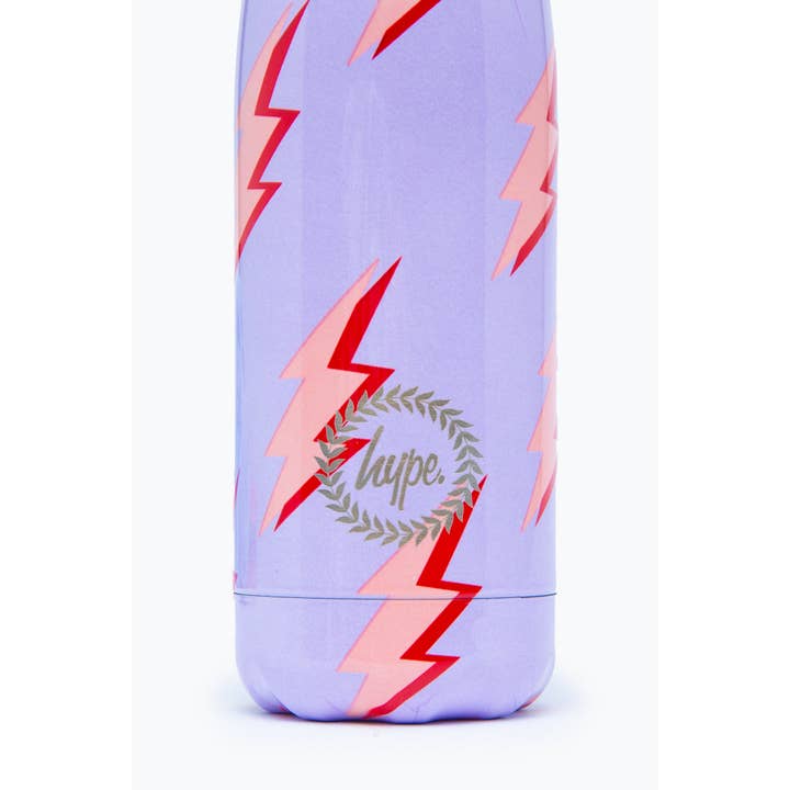 HYPE LILAC LIGHTNING METAL WATER BOTTLE - 500ML for wholesale on Faire