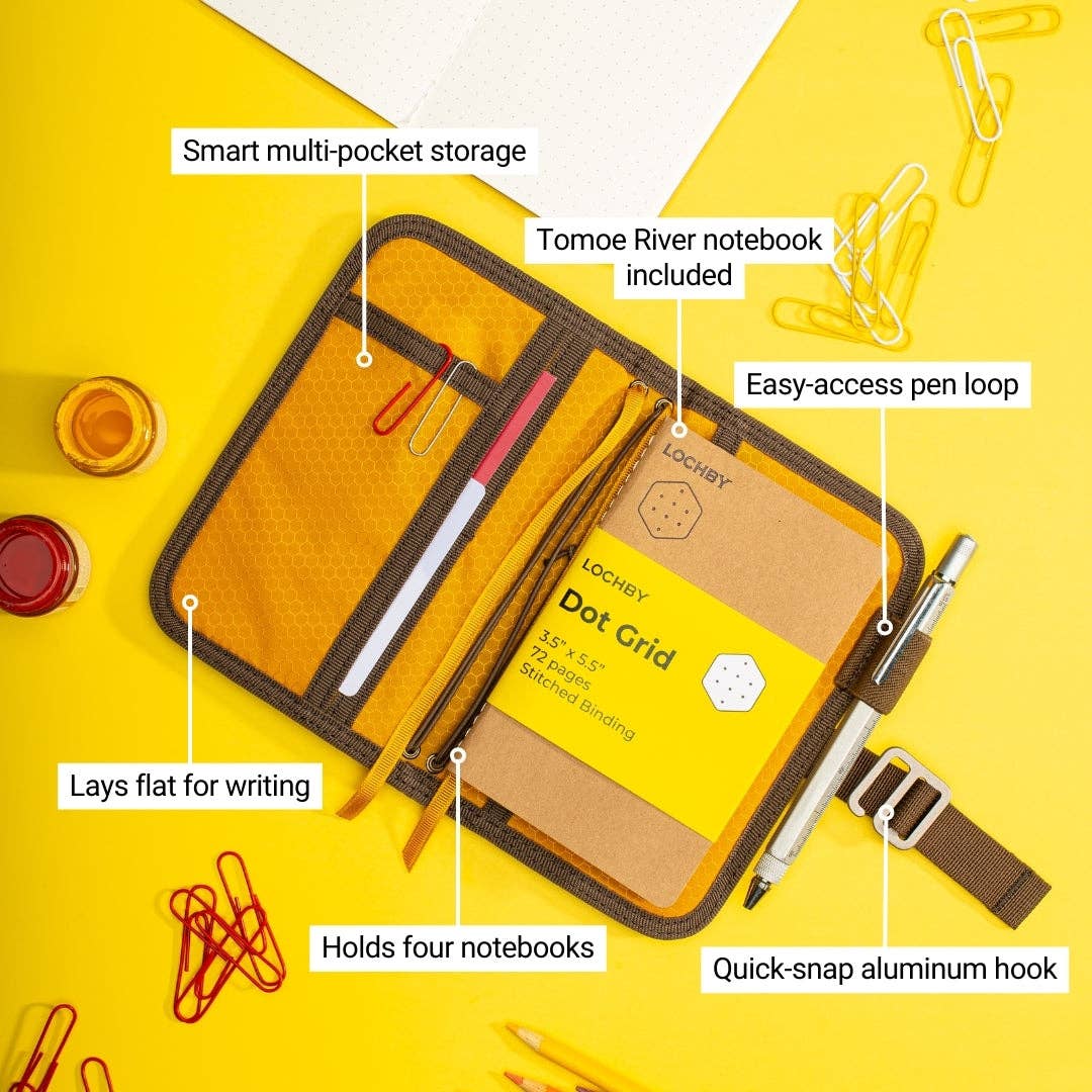 LOCHBY - Vendita all'ingrosso Diari/agende - Mini diario da campo compatto con sistema elastico per 4 taccuini2